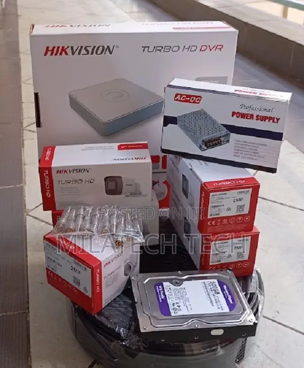 8CH Hikvision CCTV Camera Kit | DVR + 8 Cameras + Accessorie