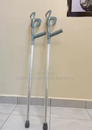 Heavy Duty Open Cuff Crutches (Non Slip Rubber)