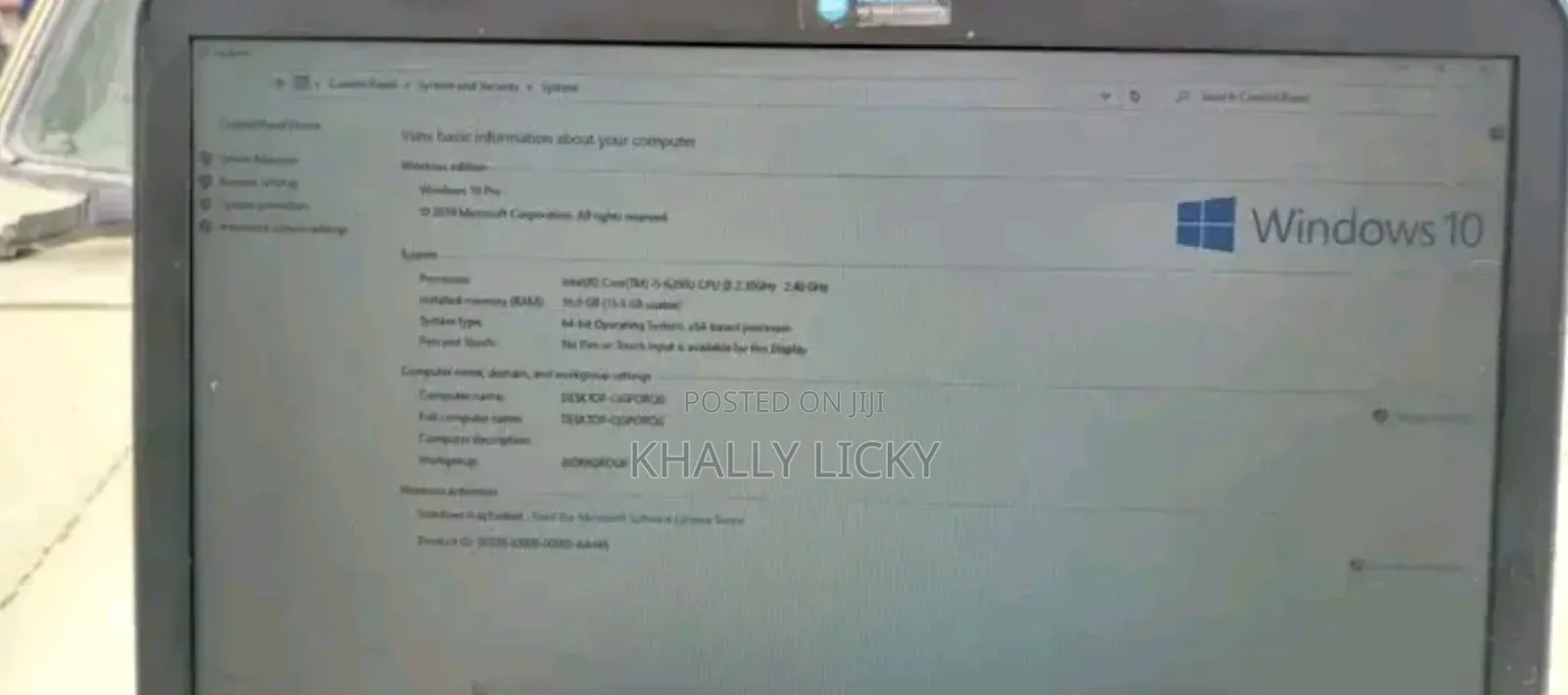 Laptop HP 240 G6 16GB Intel Core i5 SSD 256GB