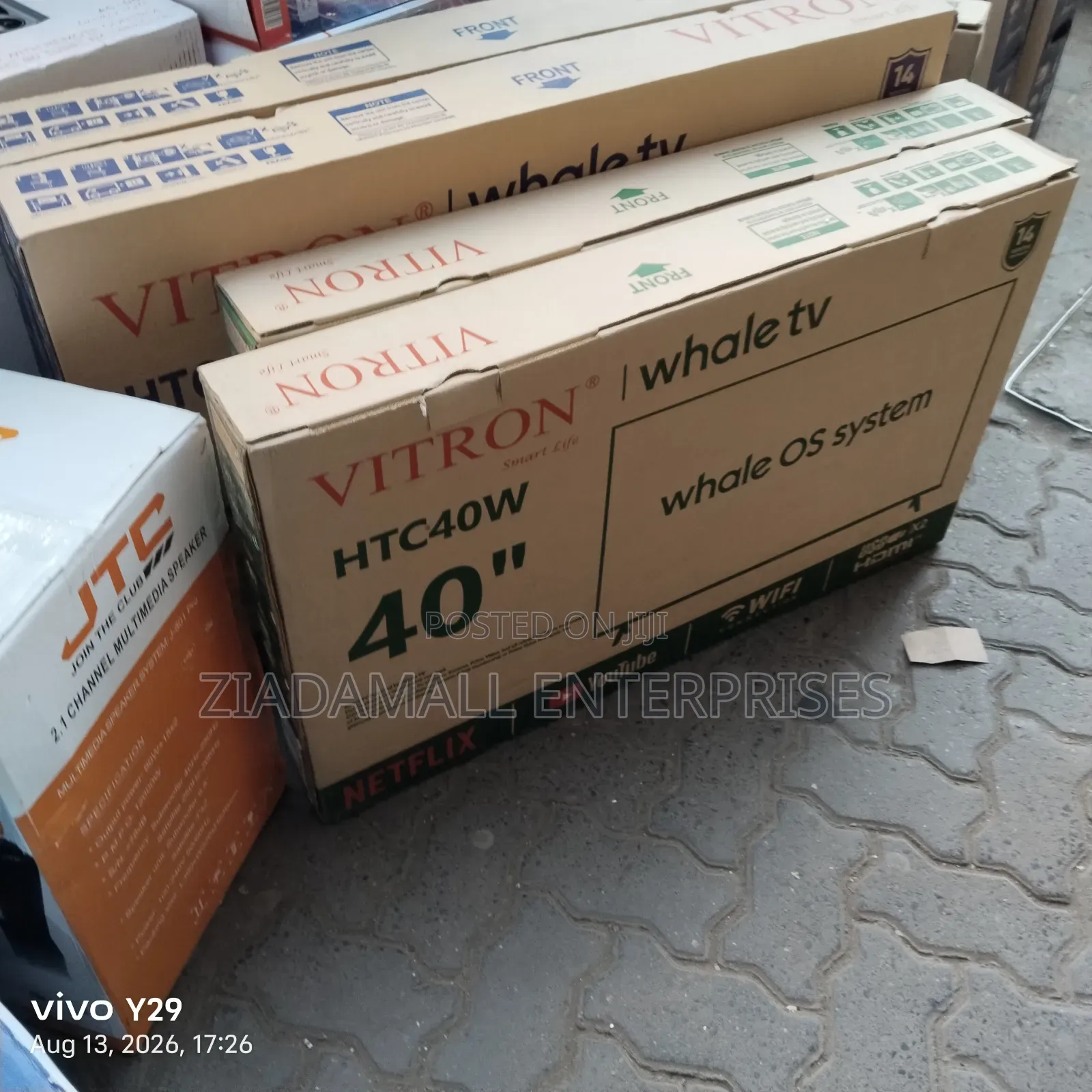 Restocked Viron 40inches Whale Smart TV. 40inches Bluetooth Enabled
