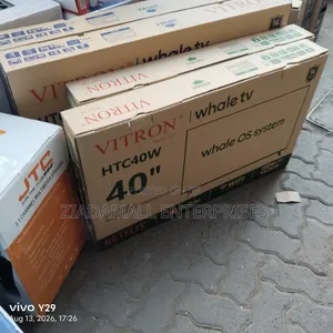 Restocked Viron 40inches Whale Smart TV. 40inches Bluetooth Enabled