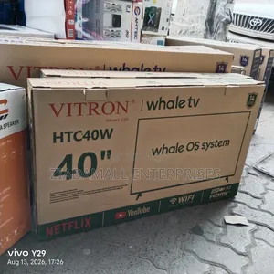 Vitron 40 Inch Whale Smart Television – Stylish Slim Scree