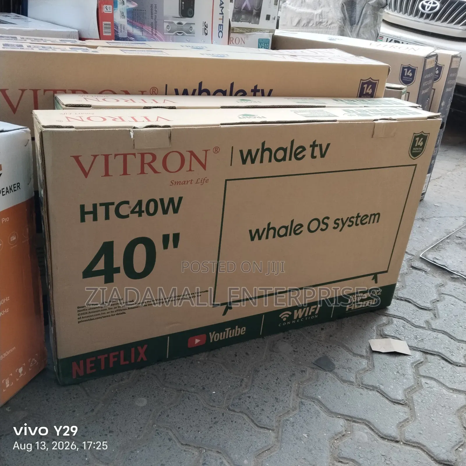 Vitron 40 Inch Whale Smart Television – Stylish Slim Scree