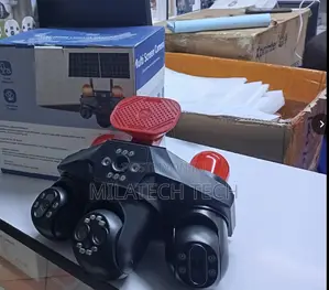 4G Solar Powered Camera 4 Lens V380 Outdoor CCTV Camera