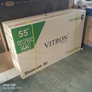 With Free Warranty - 50 Inch Vitron Smart TV – UHD Frameless.