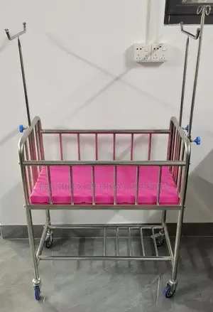 Imported Stainless Steel Baby Cot for NBU