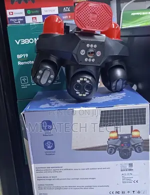 4 Lens V380 4G Solar Powered CCTV Security Camera