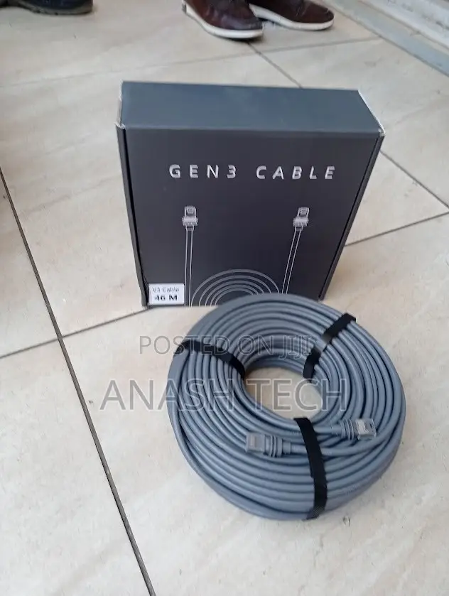 46M Cable for Starlink Dish – Durable Outdoor Data Power Cable
