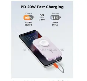 Veger Mini Power Bank 5000mah Lightning Output