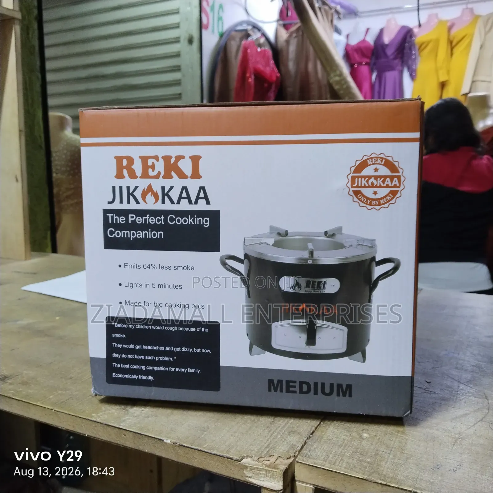 Home Use. Economical Medium Jiko Koa. Jiko Medium