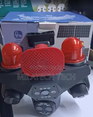 4G Solar Camera 4 Lens V380 With PIR Motion Detection