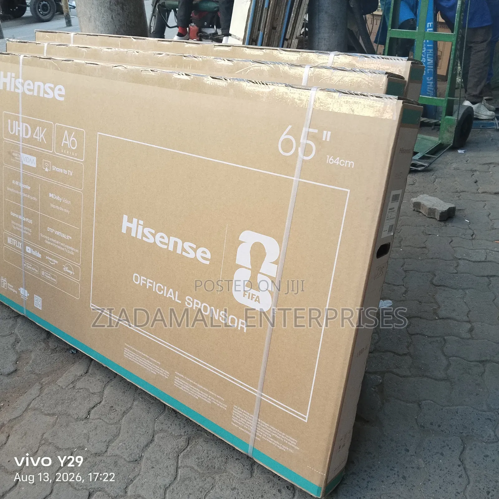 With Free Guard - Hisense 65inches A6 Series Smart TV. UHD