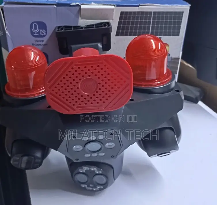 4G Solar CCTV Camera 4 Lens V380 Pro SIM Card Camera
