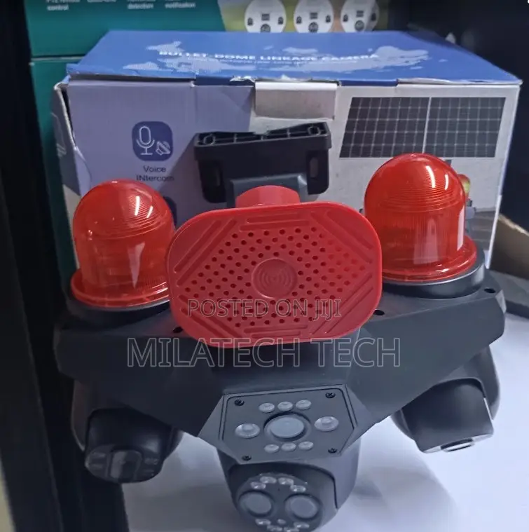 4 Lens 4G Solar CCTV Camera V380 With Phone App