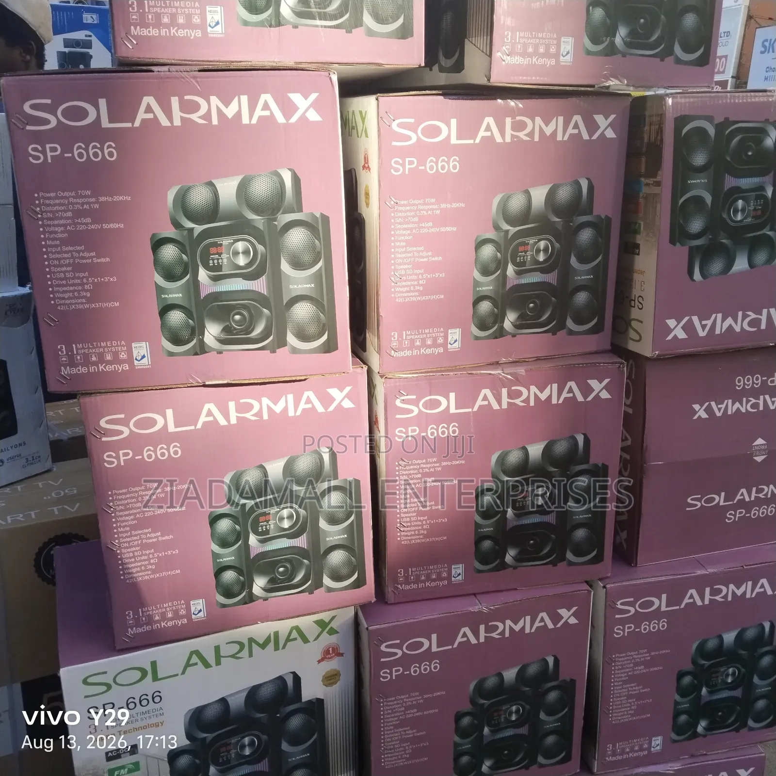 Solarmax 3.1CH Powerful Woofer Speaker – Deep Bass Home Audio