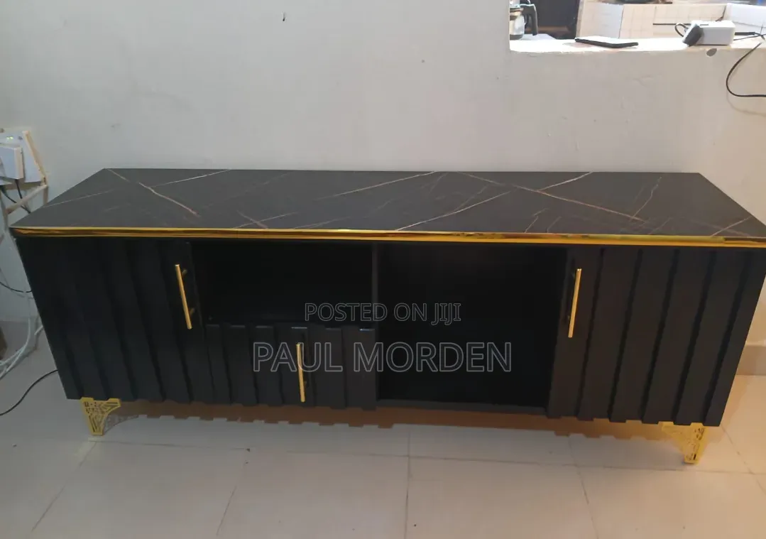White and White Modern TV Stands Ready Available