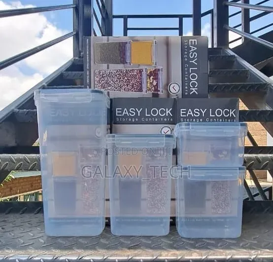 4pcs Plastic Storage Containers(0.8l,1.4l,2.0l,2.8l)