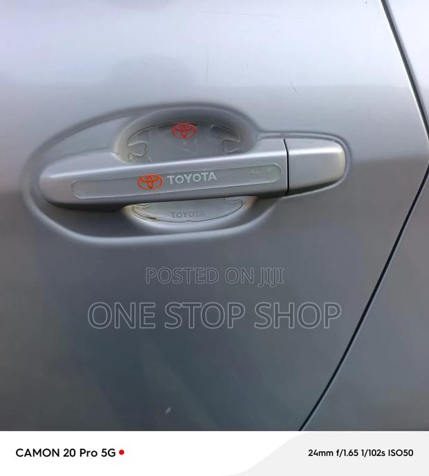 8pc Toyota Branded Transparent Car Door Handle and Bowl Anti Scratch