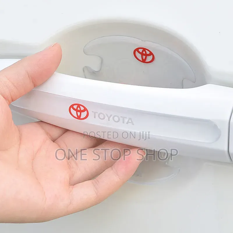 8pc Toyota Branded Transparent Car Door Handle and Bowl Anti Scratch
