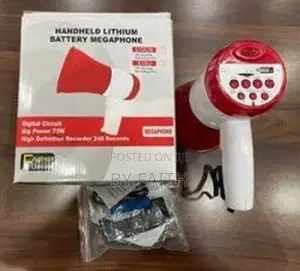 High-Power Professional Portable USB Megaphone (Bullhorn Speaker)