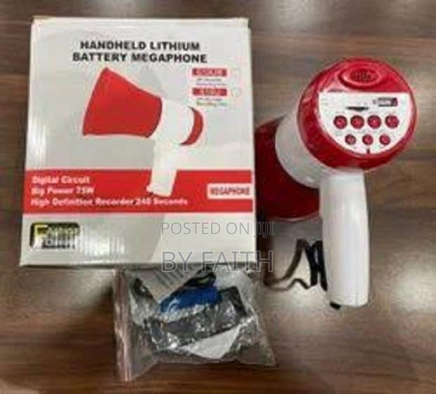 High-Power Professional Portable USB Megaphone (Bullhorn Speaker)
