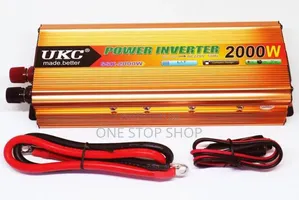 2000w Continuous Power Inverter With Battery Cables Terminal Clips