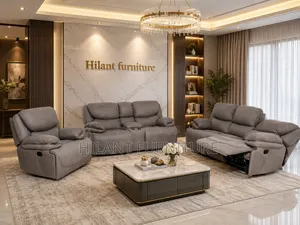 Luxury 3+2+1 Fabric Recliner Sofa.