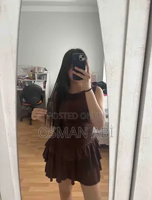 JE-TU Layered Ruffled Mini Dress