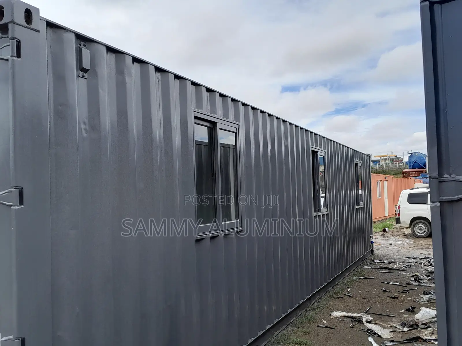 Grey Coated Aluminium Windows