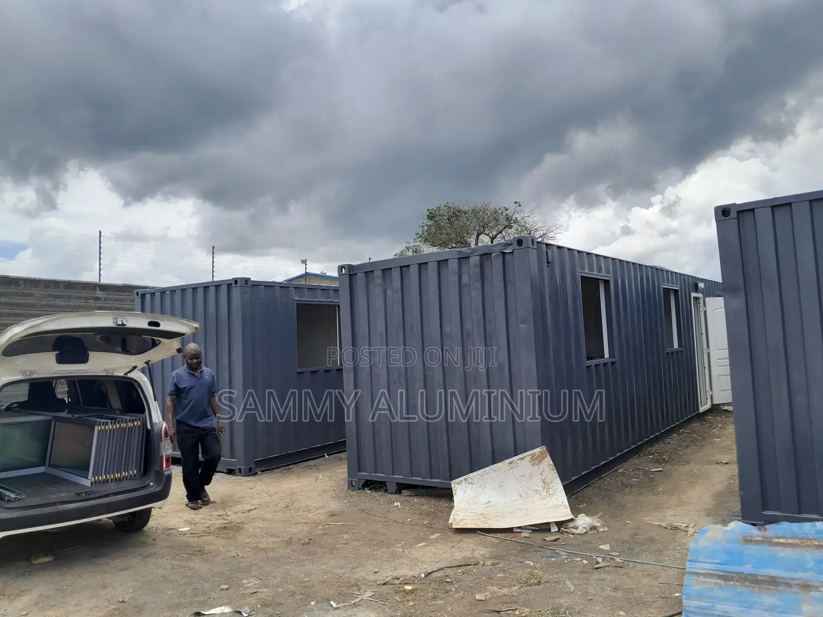 Grey Coated Aluminium Windows