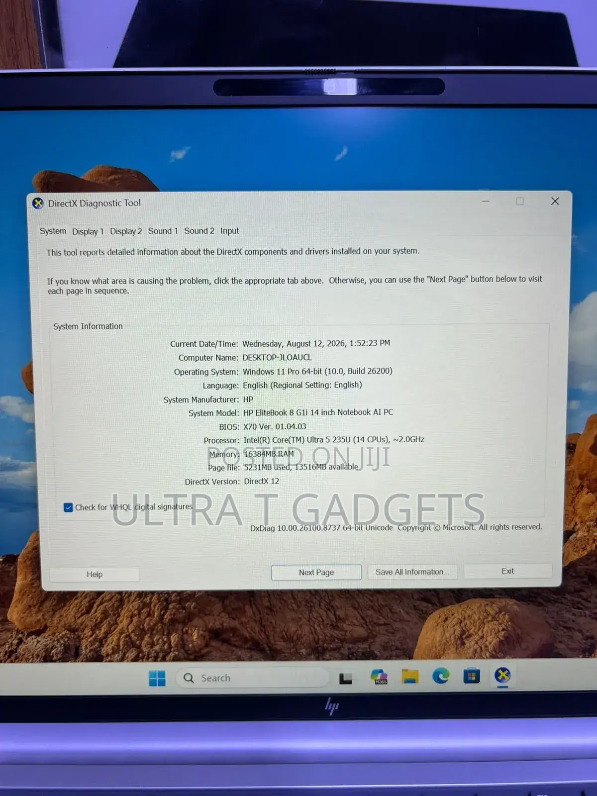 Laptop HP EliteBook 840 G11 16GB Intel Core Ultra 5 SSD 256GB