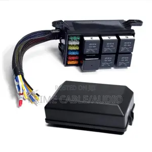 12V 6-Relay Automotive Fuse Relay Distribution Box,