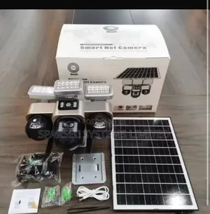 V380Pro 4G Triple Lens Solar Security Cameras With Floodlights