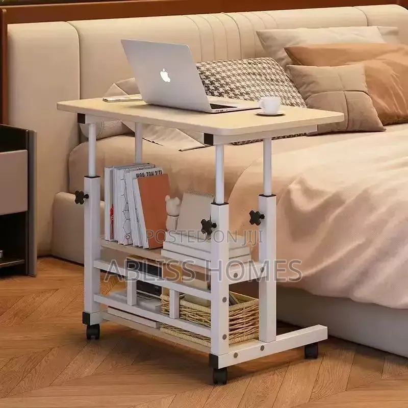 Adjustable Laptop Desk/Table With Storage Shelves