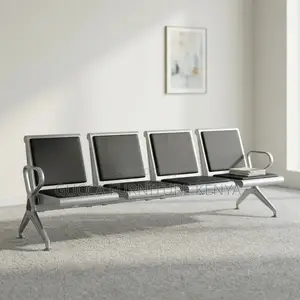 4-Seater Padded Hallway Waiting Bench.