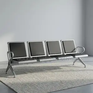 4-Seater Padded Hallway Waiting Bench.