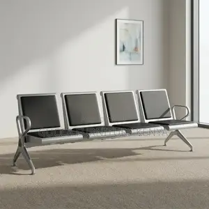 4-Seater Padded Hallway Waiting Bench.