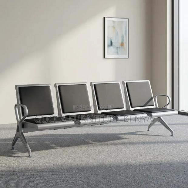 4-Seater Padded Hallway Waiting Bench. - thumbnail 6