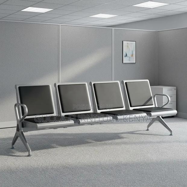 4-Seater Padded Hallway Waiting Bench. - thumbnail 7