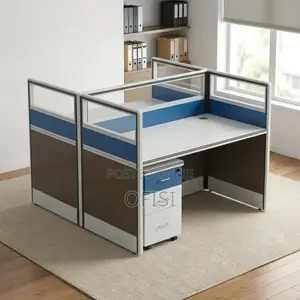 Office Workstation; Modern Office 2-Way Workstation