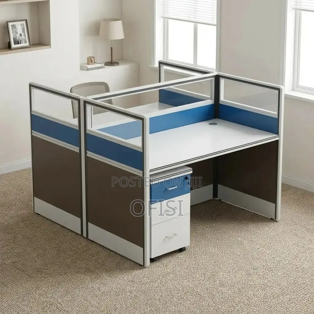 Office Workstation; Modern Office 2-Way Workstation