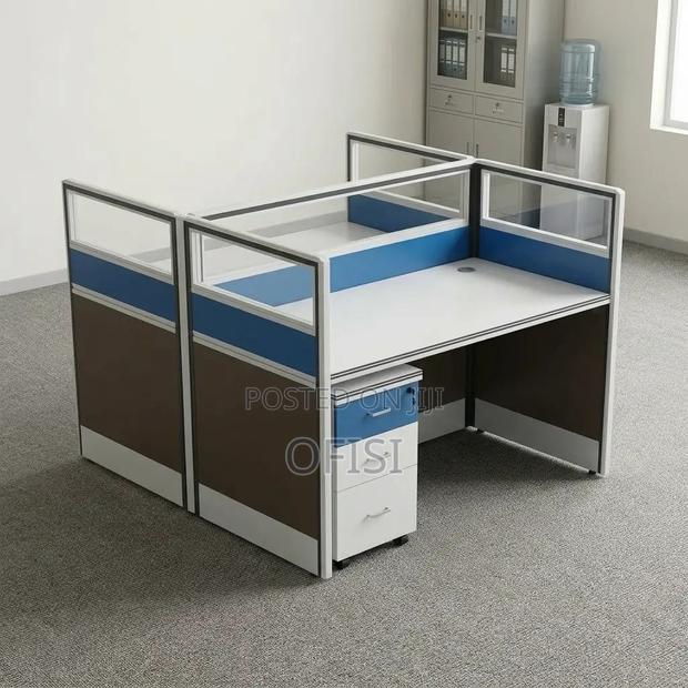 Office Workstation; Modern Office 2-Way Workstation - thumbnail 3