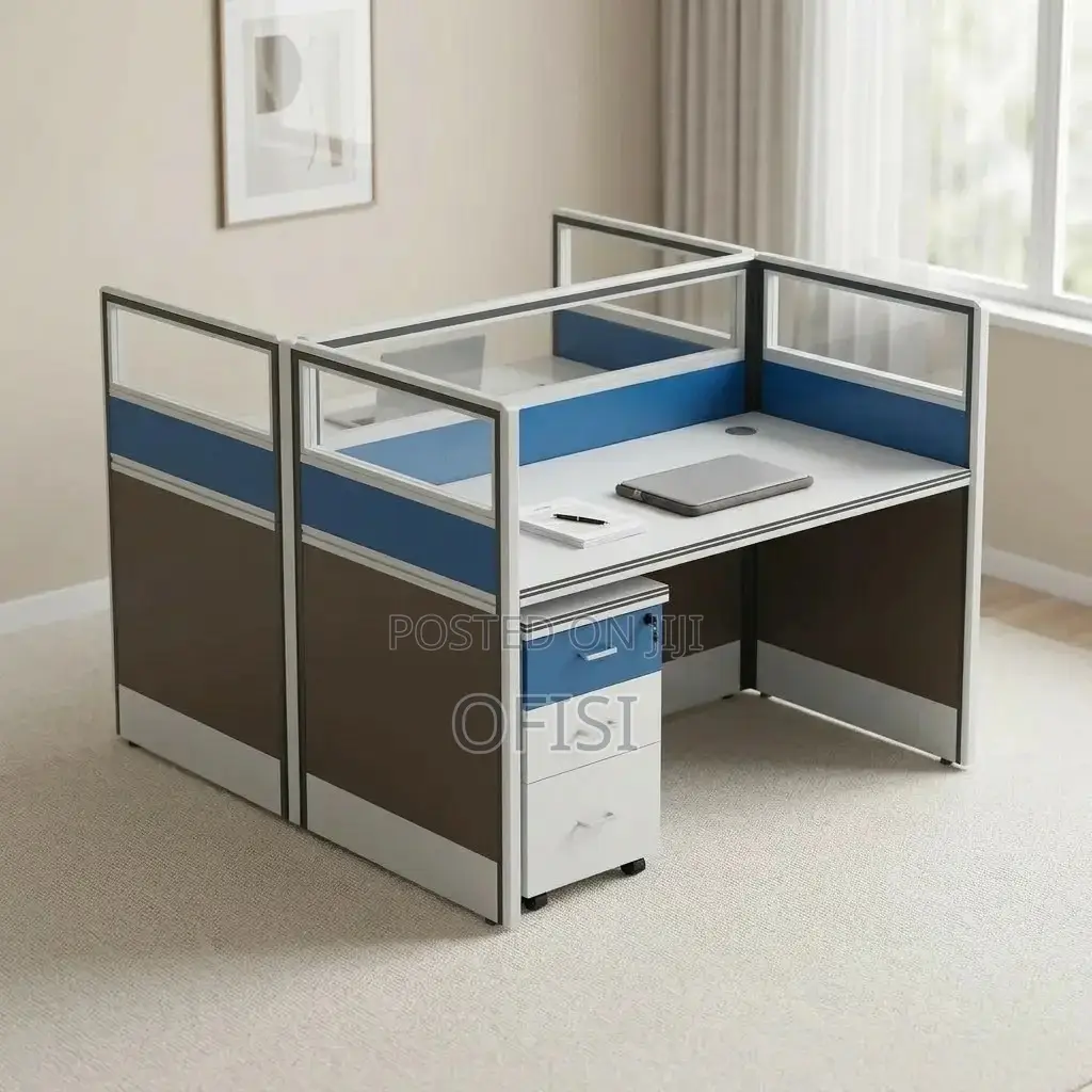Office Workstation; Modern Office 2-Way Workstation
