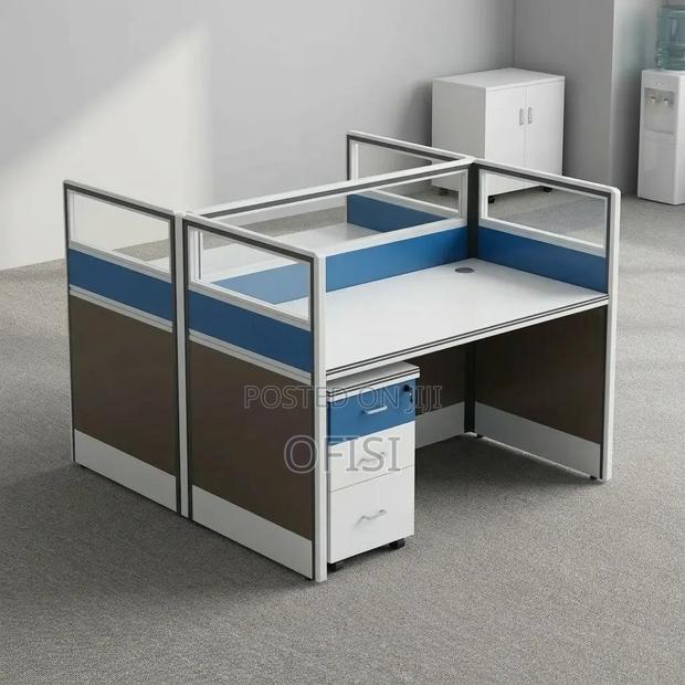 Office Workstation; Modern Office 2-Way Workstation - thumbnail 7