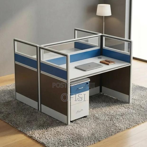 Office Workstation; Modern Office 2-Way Workstation - thumbnail 11