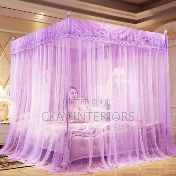 Keep Your Bed Mosquito-Ready With Purple 4 Stand Net