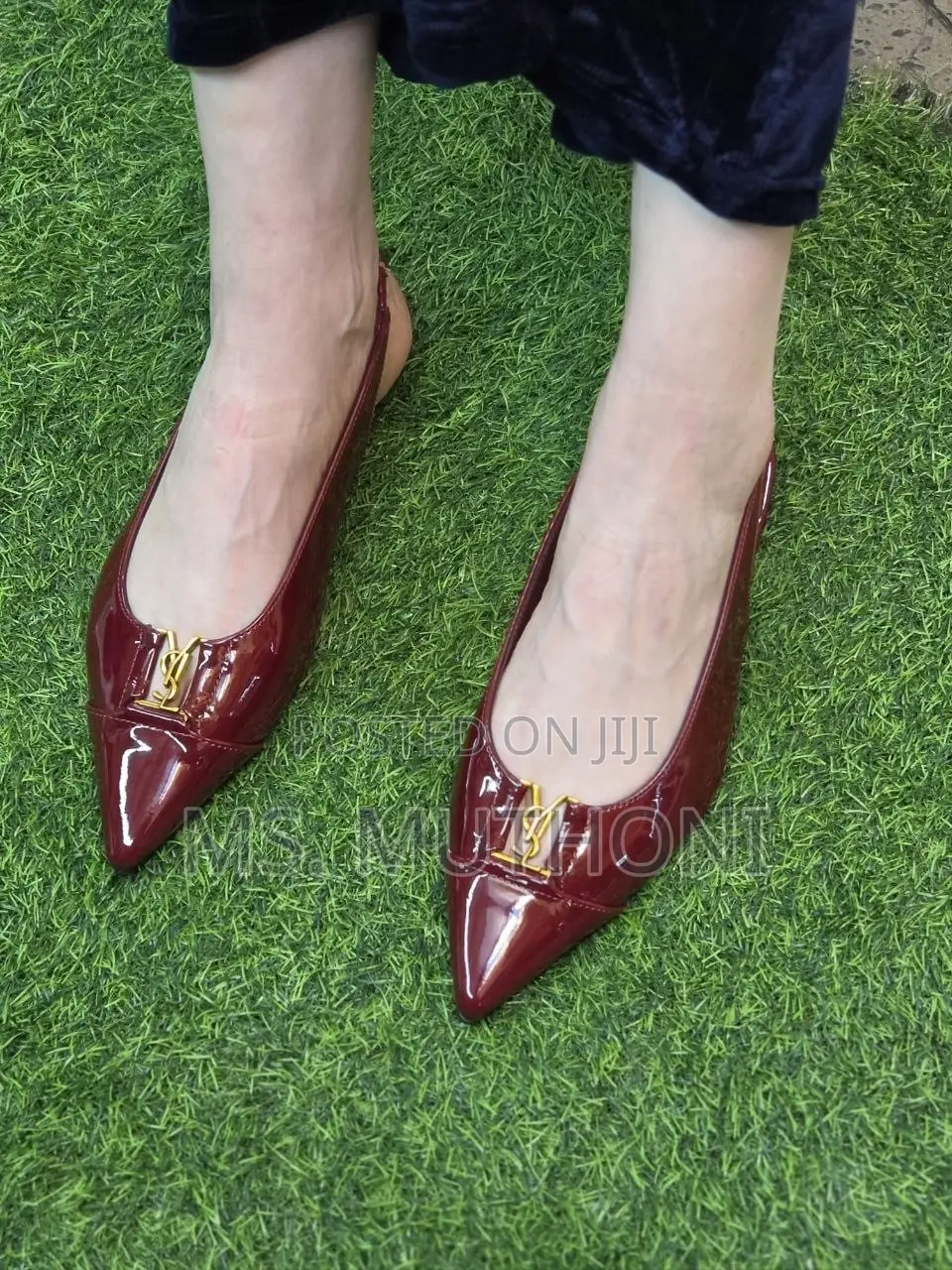 YSL Sling Back Ladies Flat Shoes Size 37-42
