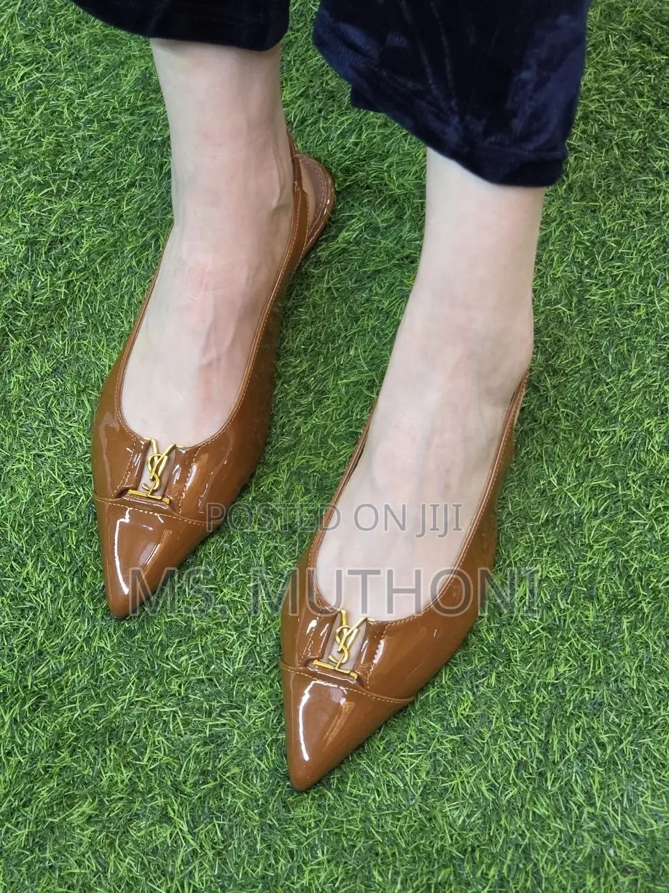 YSL Sling Back Ladies Flat Shoes Size 37-42