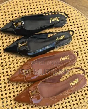 YSL Sling Back Ladies Flat Shoes Size 37-42
