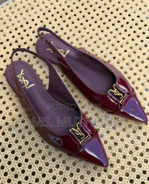 YSL Sling Back Ladies Flat Shoes Size 37-42